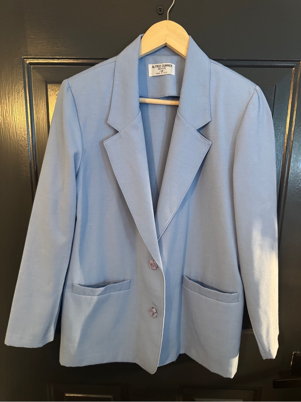Alfred Dunner Pastel Blue Women's Blazer